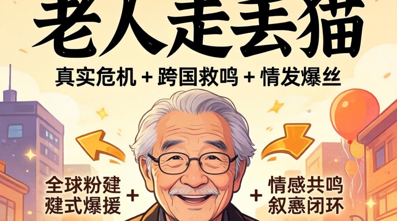 TikTok 老人走丢猫