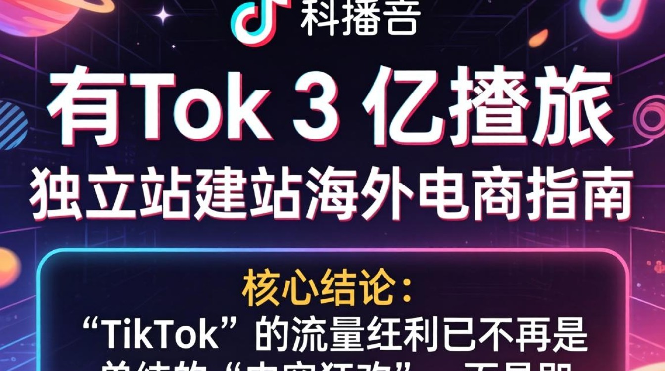 TikTok 3亿播放独立站建站海外电商指南