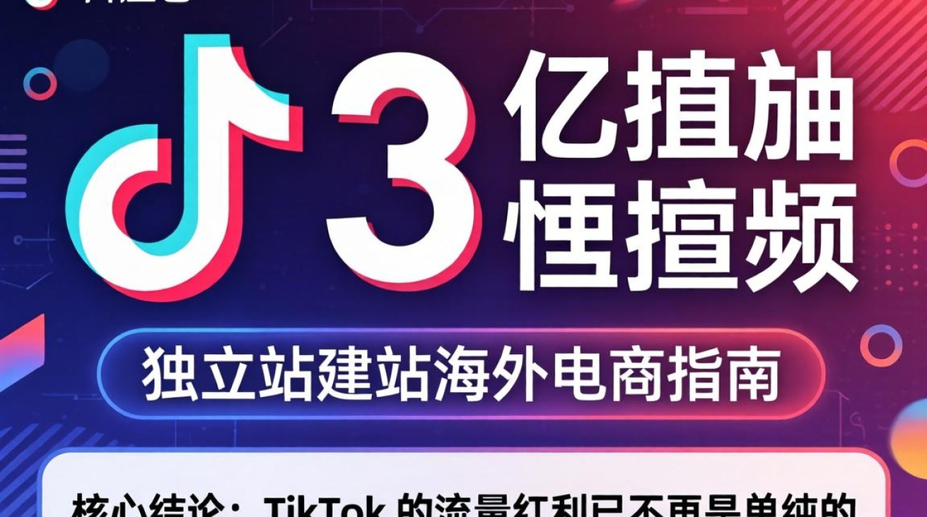 TikTok 3亿播放独立站建站海外电商指南