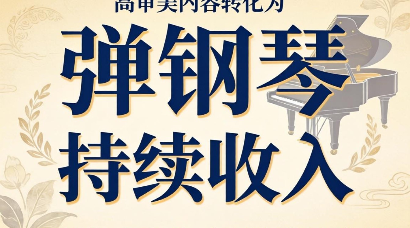 抖音 TikTok 钢琴变现流量