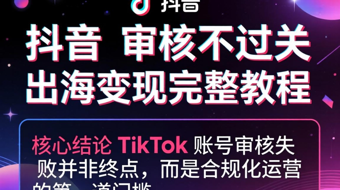 TikTok 账号审核不通过原因及解决方法