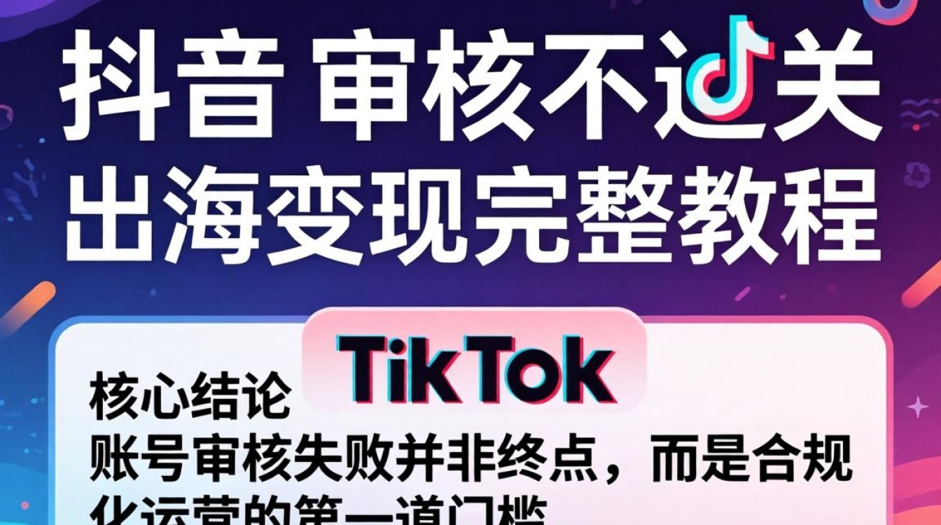 TikTok 账号审核不通过原因及解决方法
