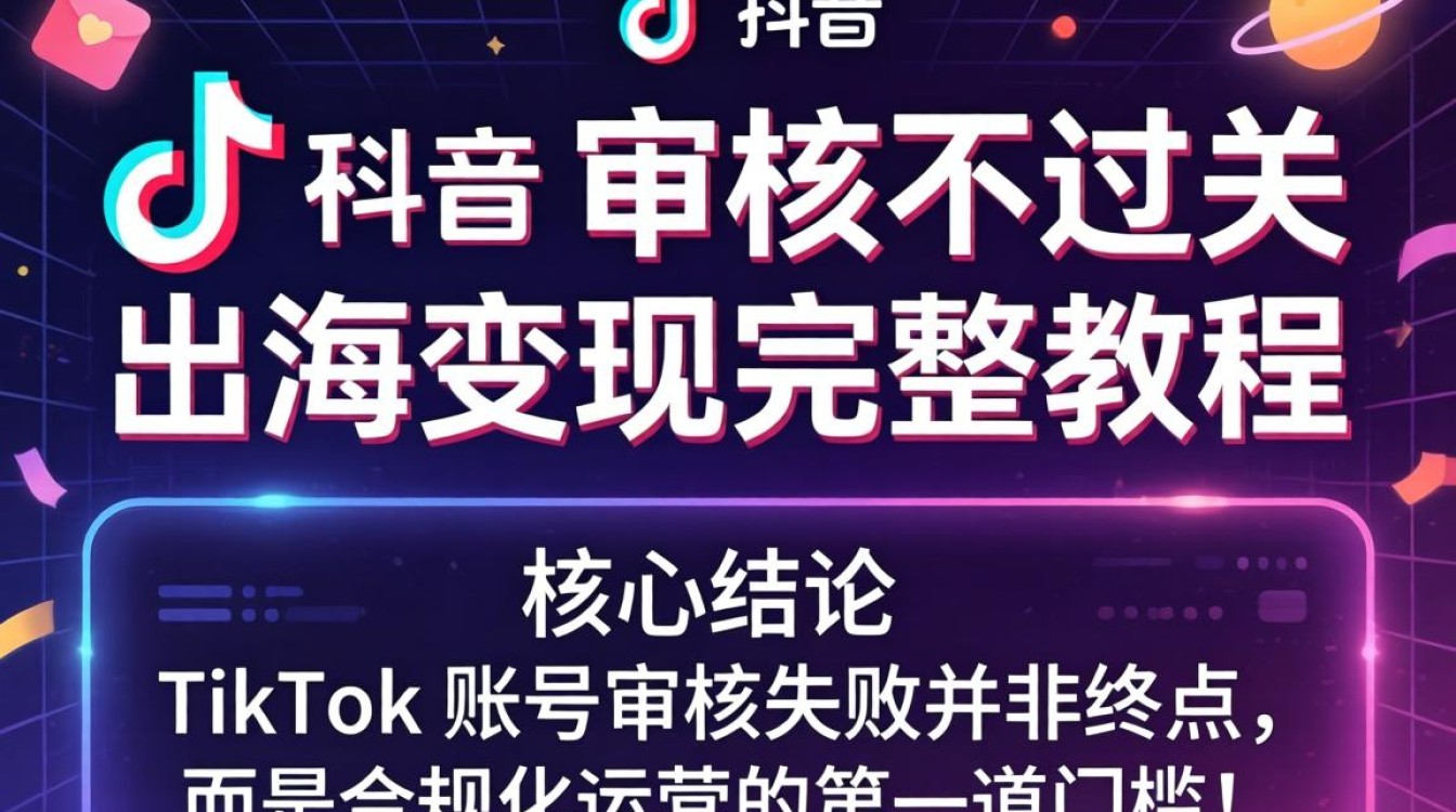 TikTok 账号审核不通过原因及解决方法