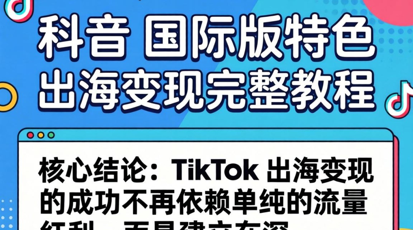 TikTok 国际版特色 出海变现完整教程