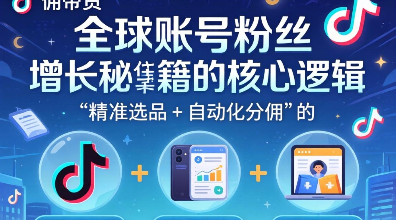 TikTok 分佣带货全球账号粉丝增长秘籍