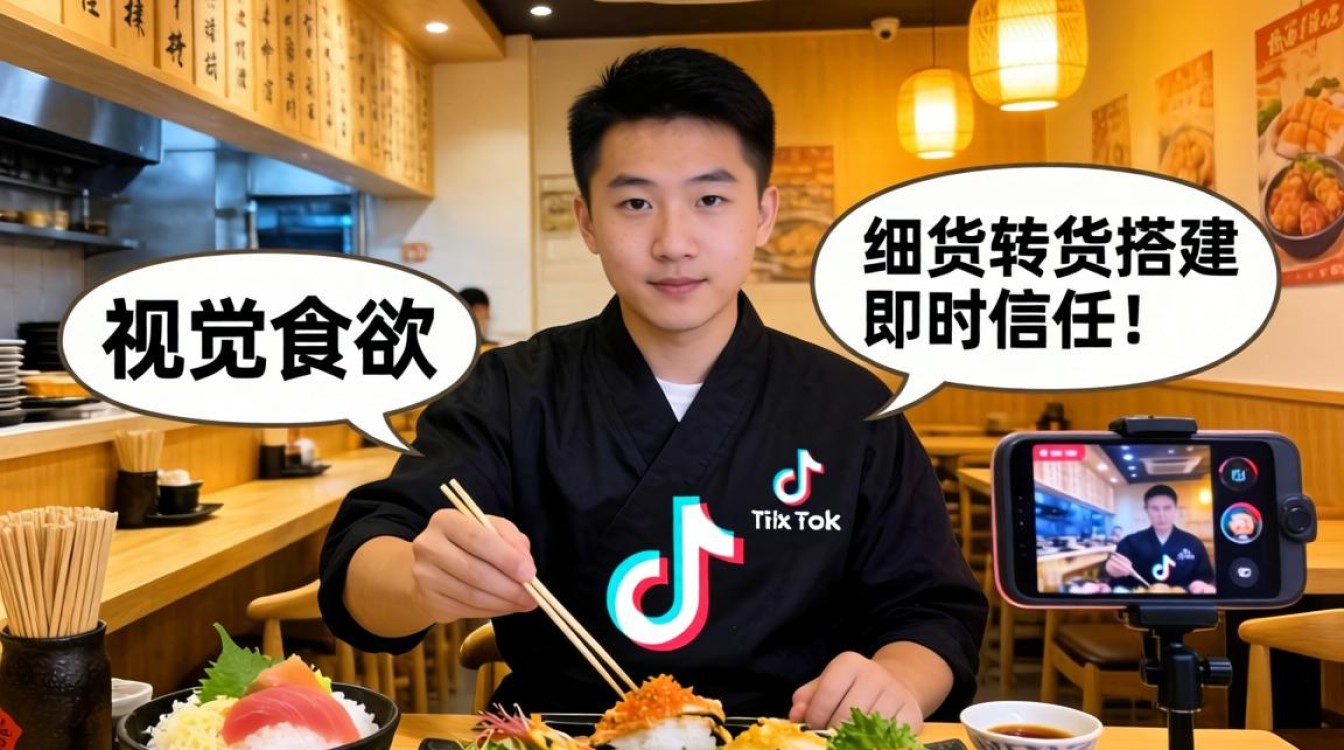 日料店 TikTok 如何直播带货