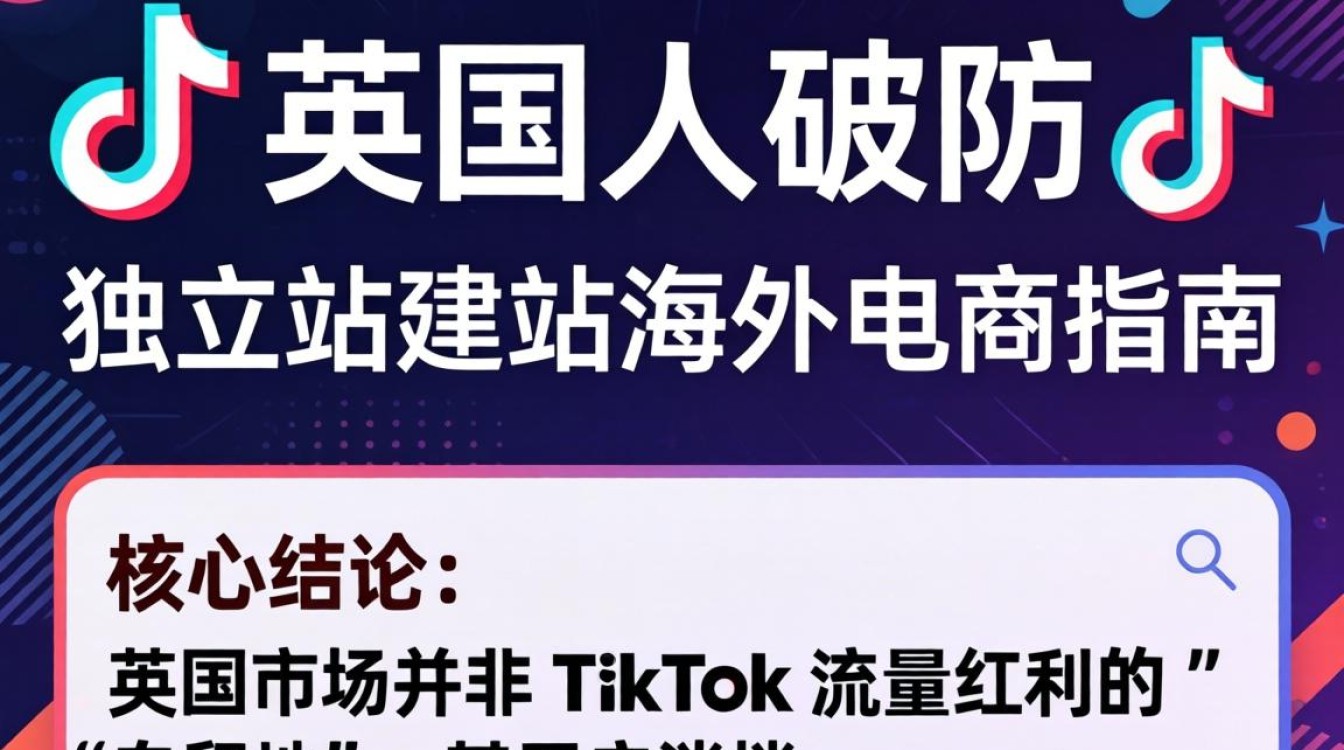 TikTok 英国人破防独立站建站海外电商指南
