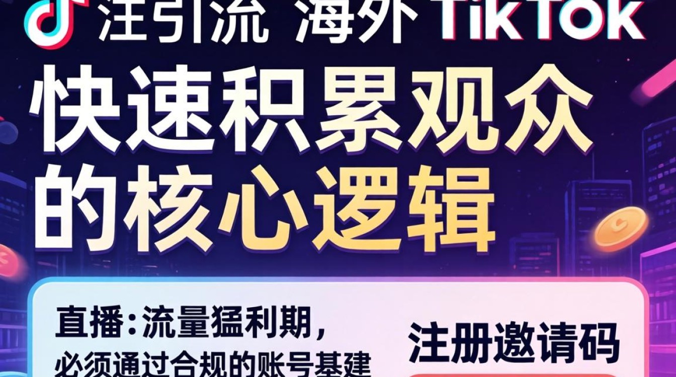 直播引流海外tiktok注册邀请码
