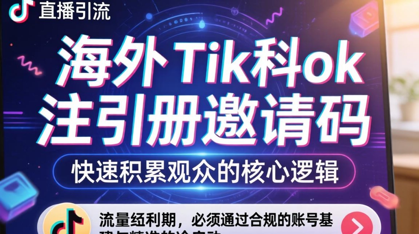 直播引流海外tiktok注册邀请码
