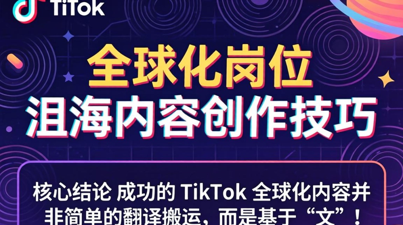 TikTok 全球化岗位 出海内容创作技巧