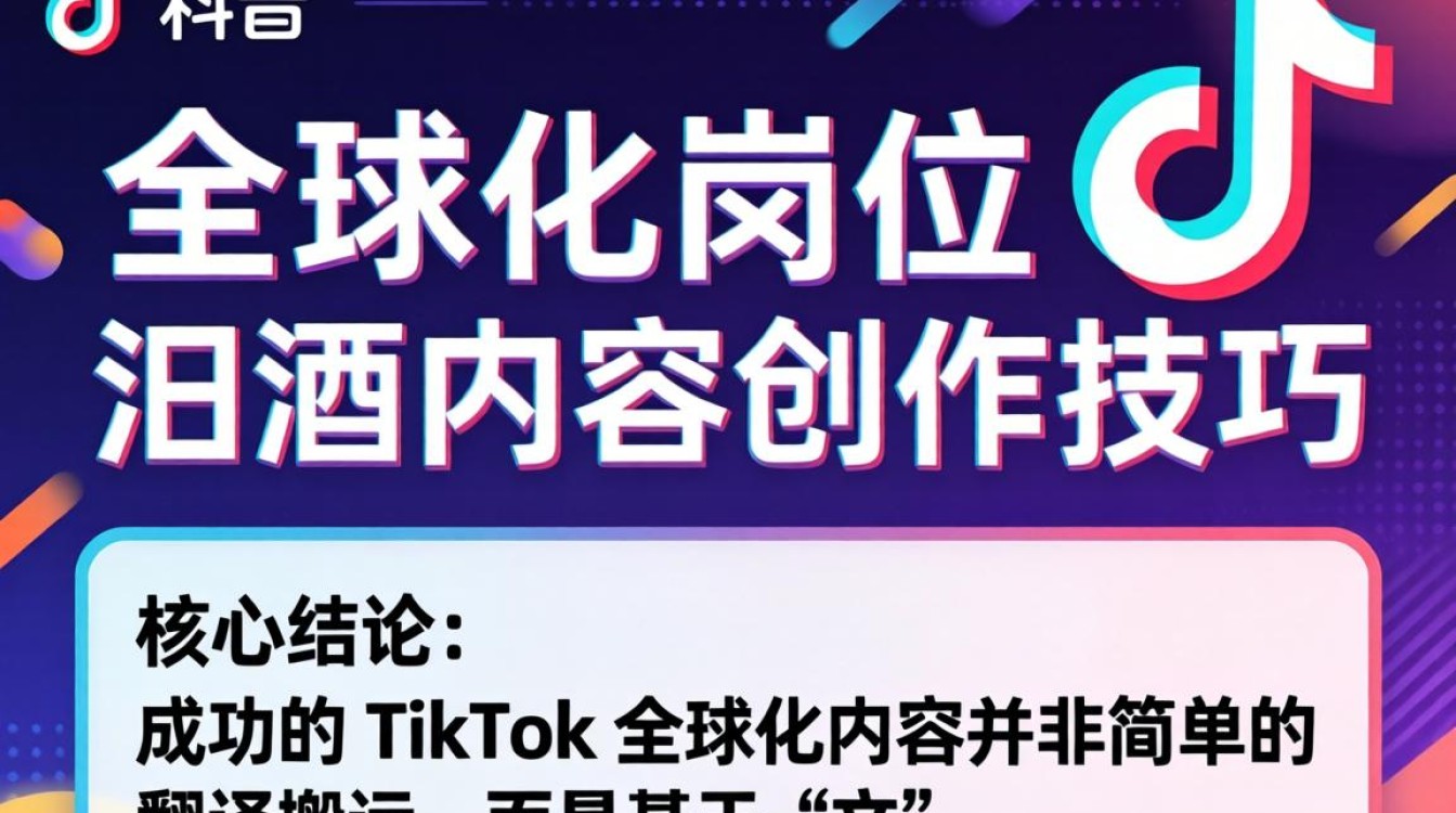 TikTok 全球化岗位 出海内容创作技巧