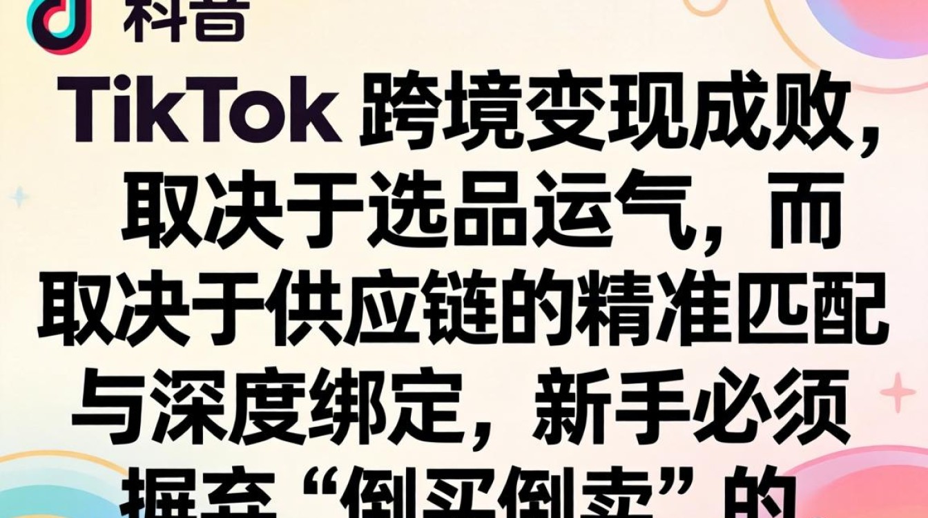 TikTok 供应商分析运营实操教程