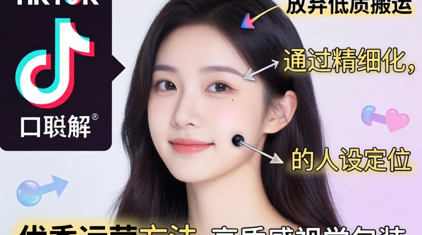 账号拆解美女 TikTok 对口型