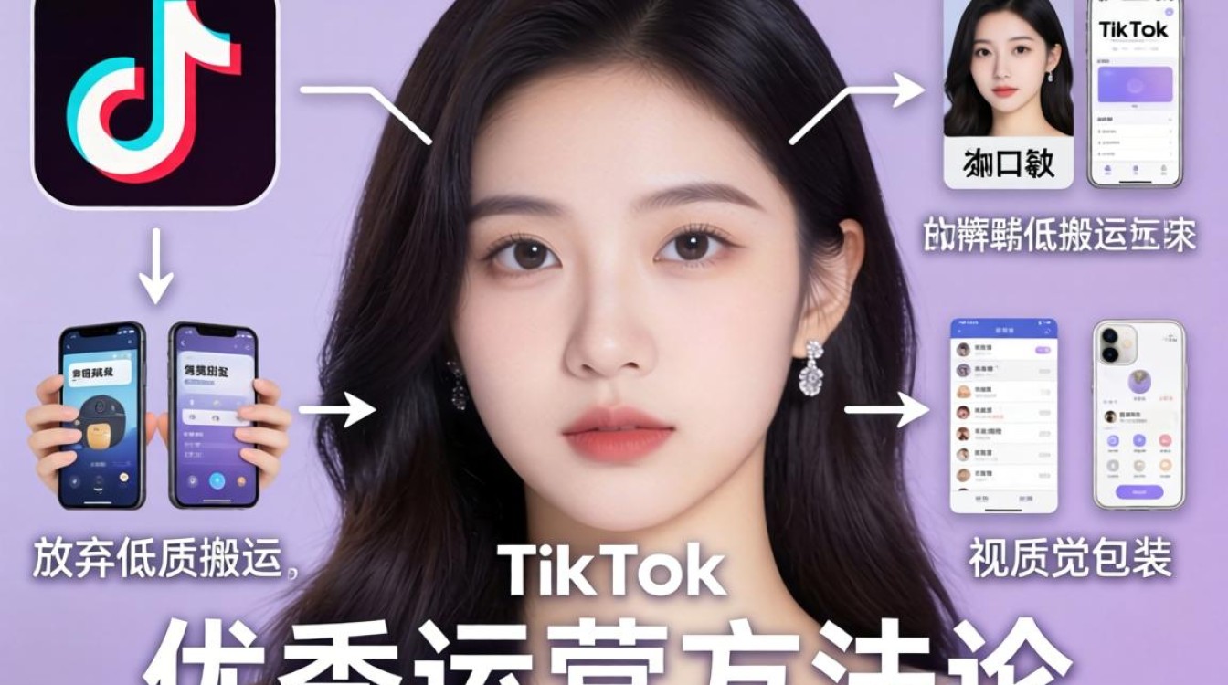 账号拆解美女 TikTok 对口型