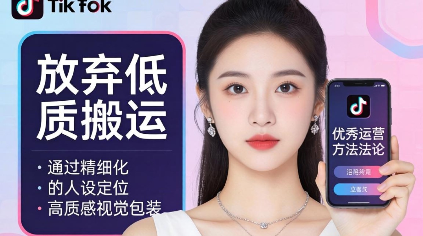 账号拆解美女 TikTok 对口型