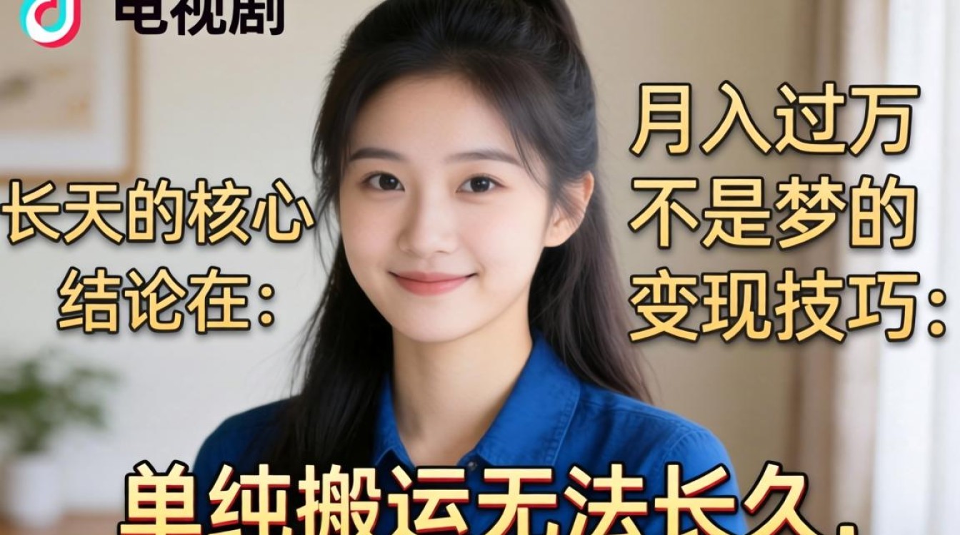 TikTok 电视剧变现技巧月入过万