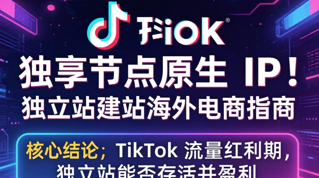 TikTok 独享节点原生 IP 独立站建站海外电商指南