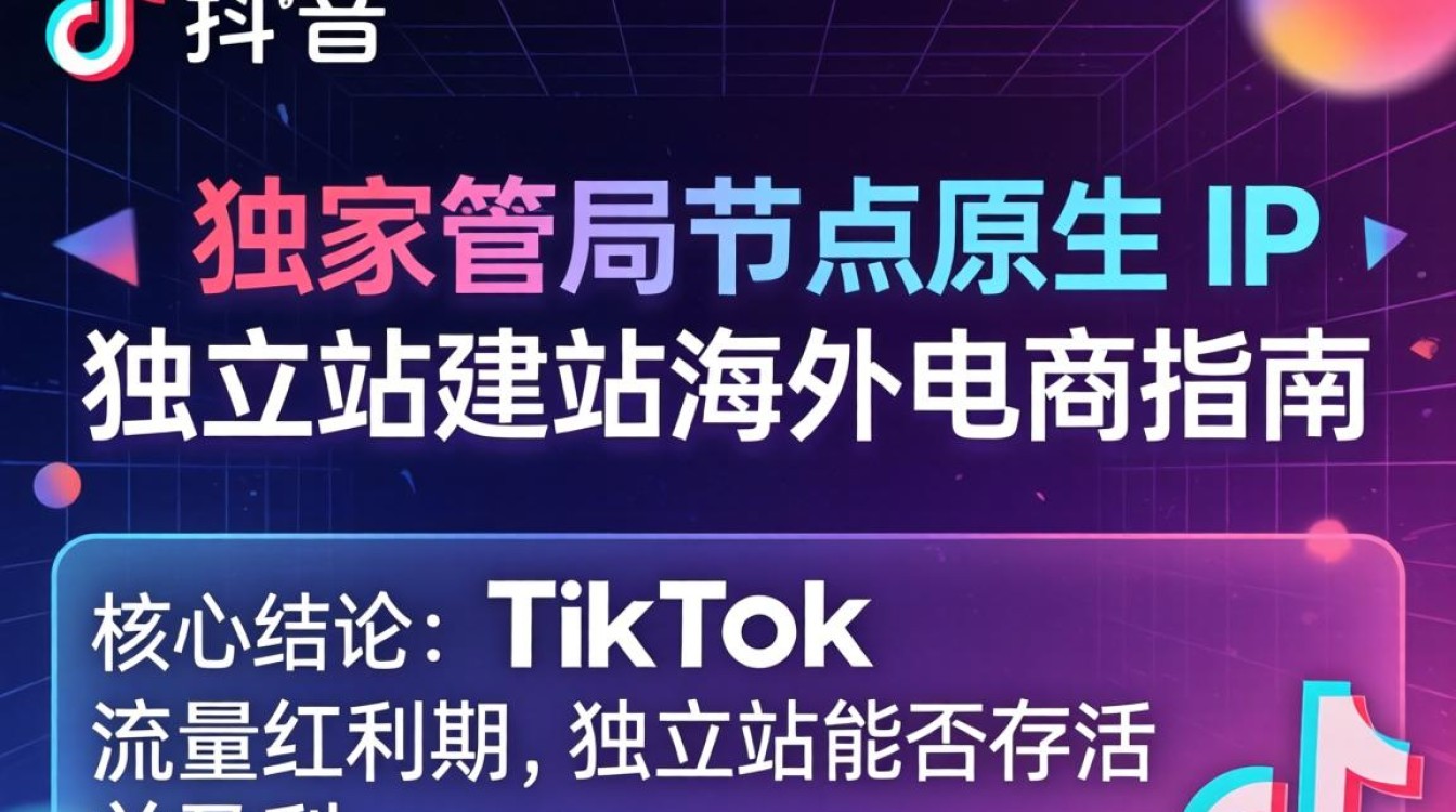 TikTok 独享节点原生 IP 独立站建站海外电商指南