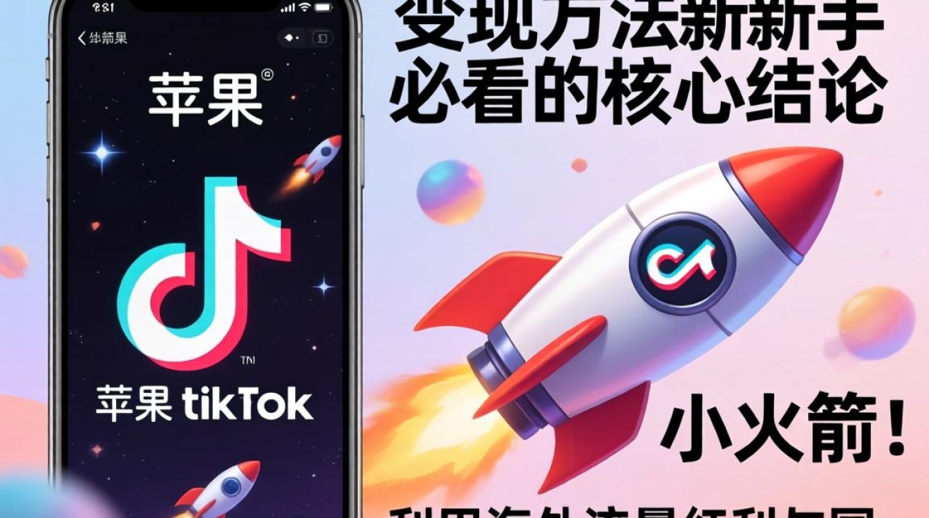 快手苹果手机 TikTok 小火箭变现方法新手必看