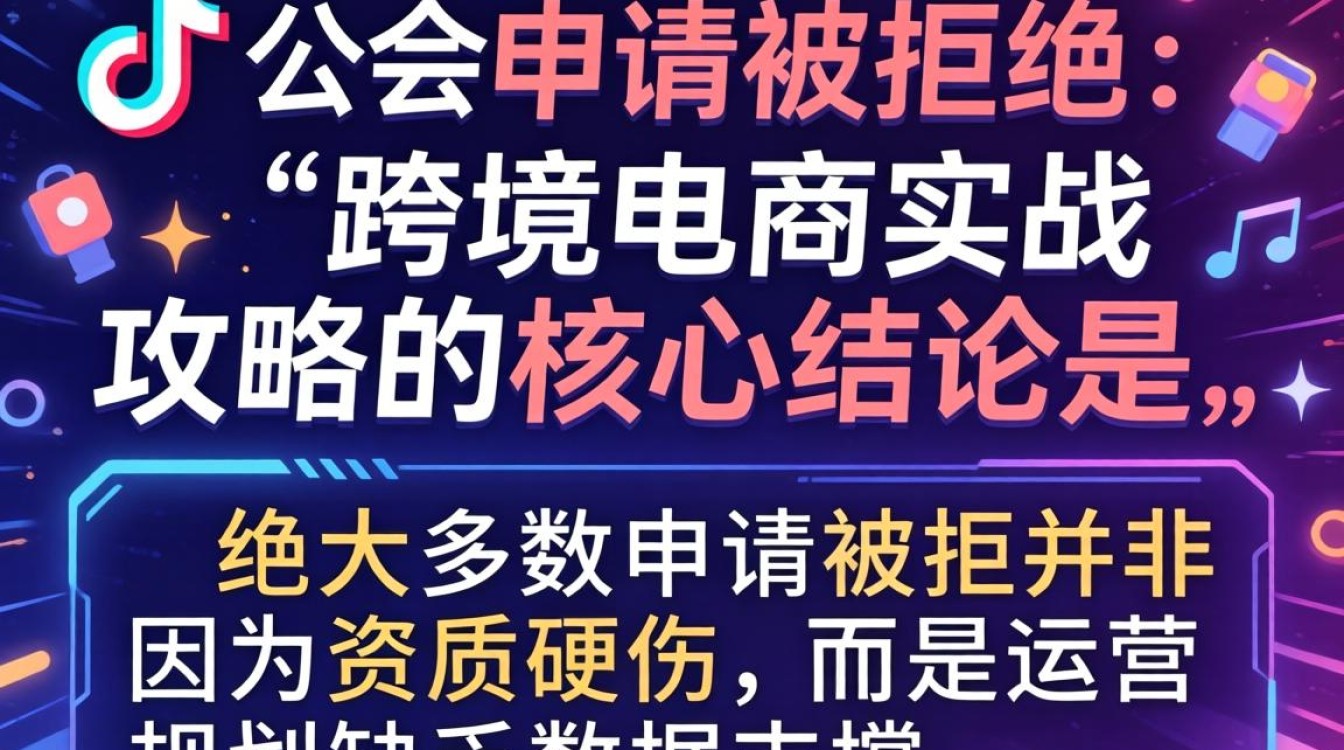 TikTok 公会申请被拒绝怎么办