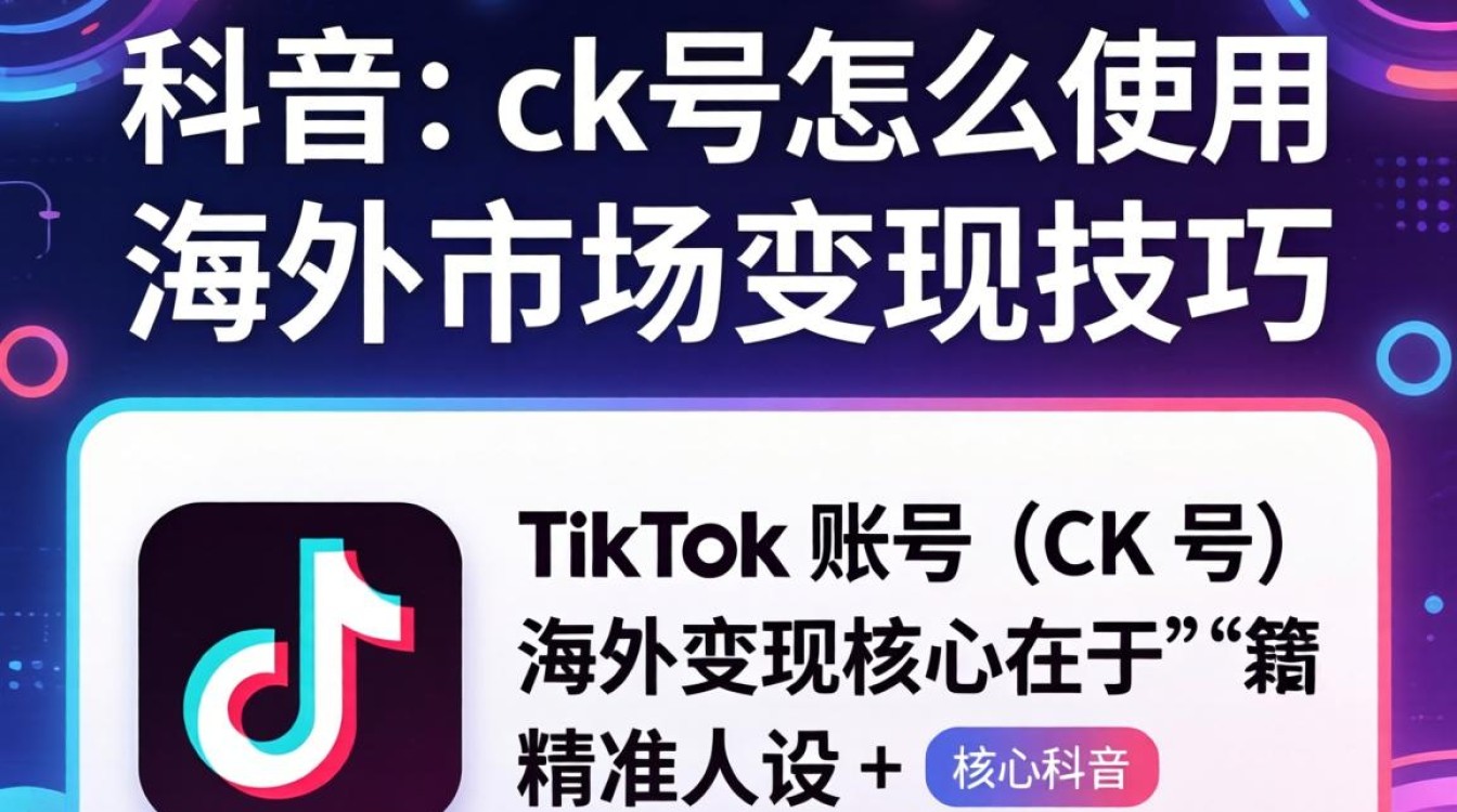 TikTok ck号怎么操作