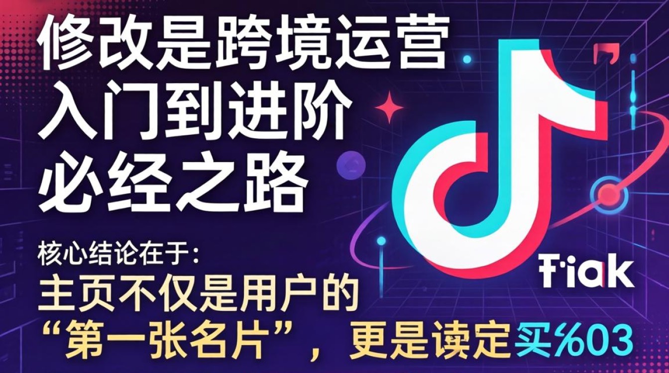 TikTok 主页资料怎么修改