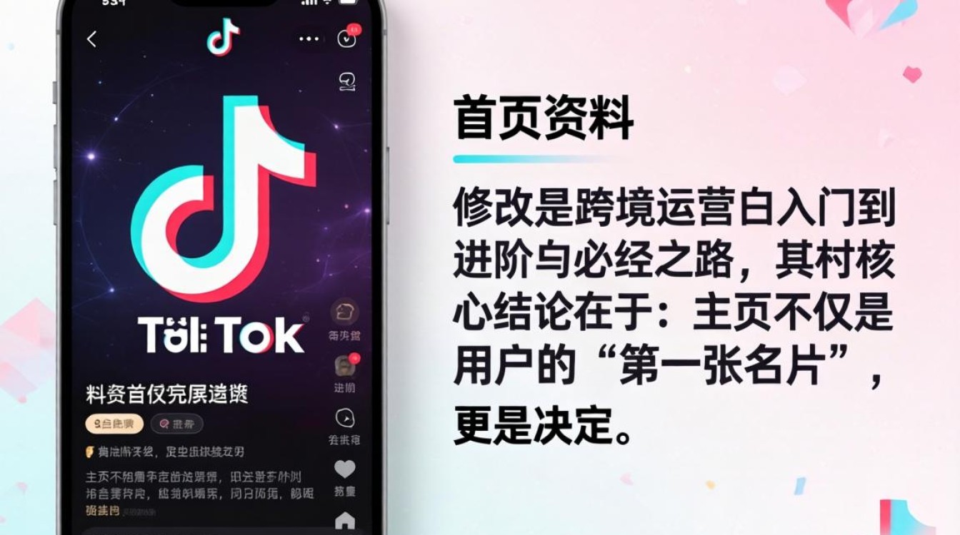 TikTok 主页资料怎么修改