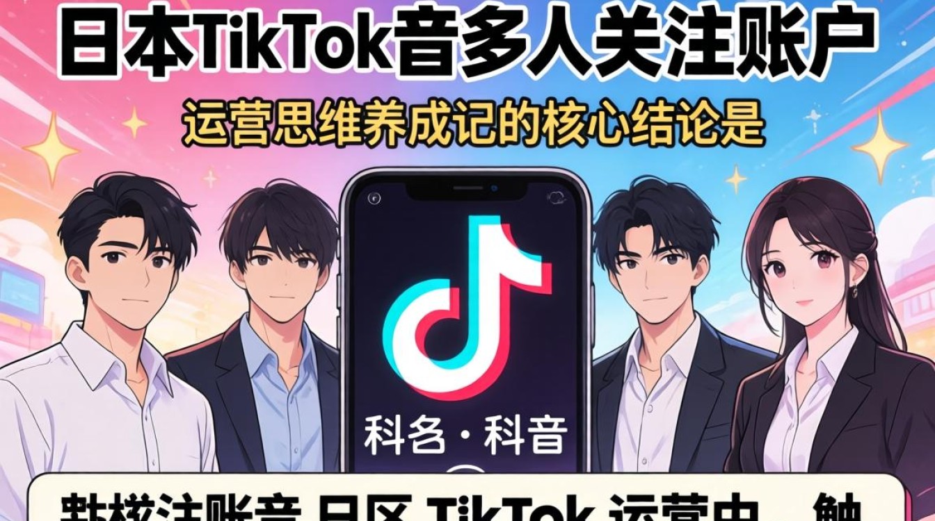抖音日本TikTok多人关注账户如何运营