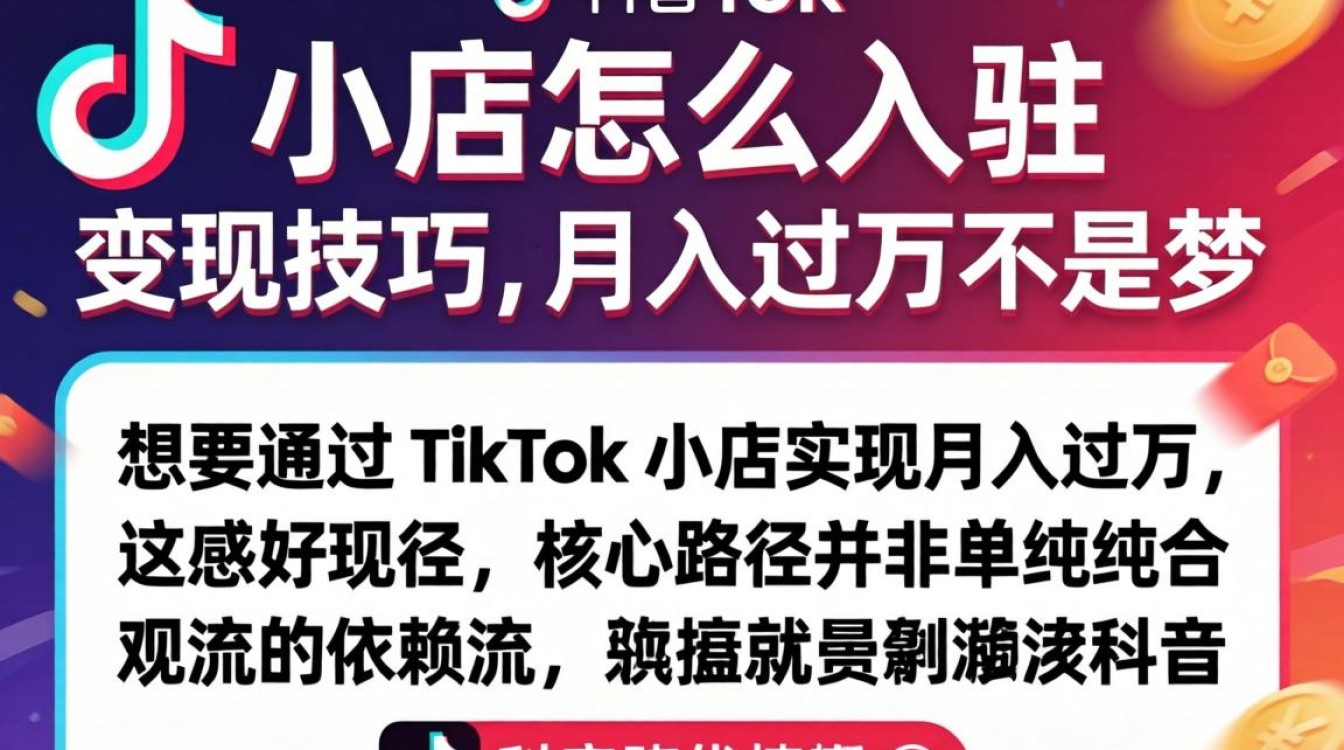 TikTok 小店入驻流程及月入过万技巧