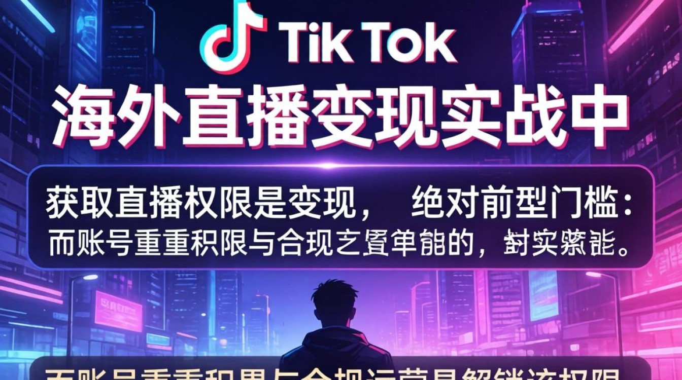 TikTok 直播权限申请流程及海外市场变现技巧