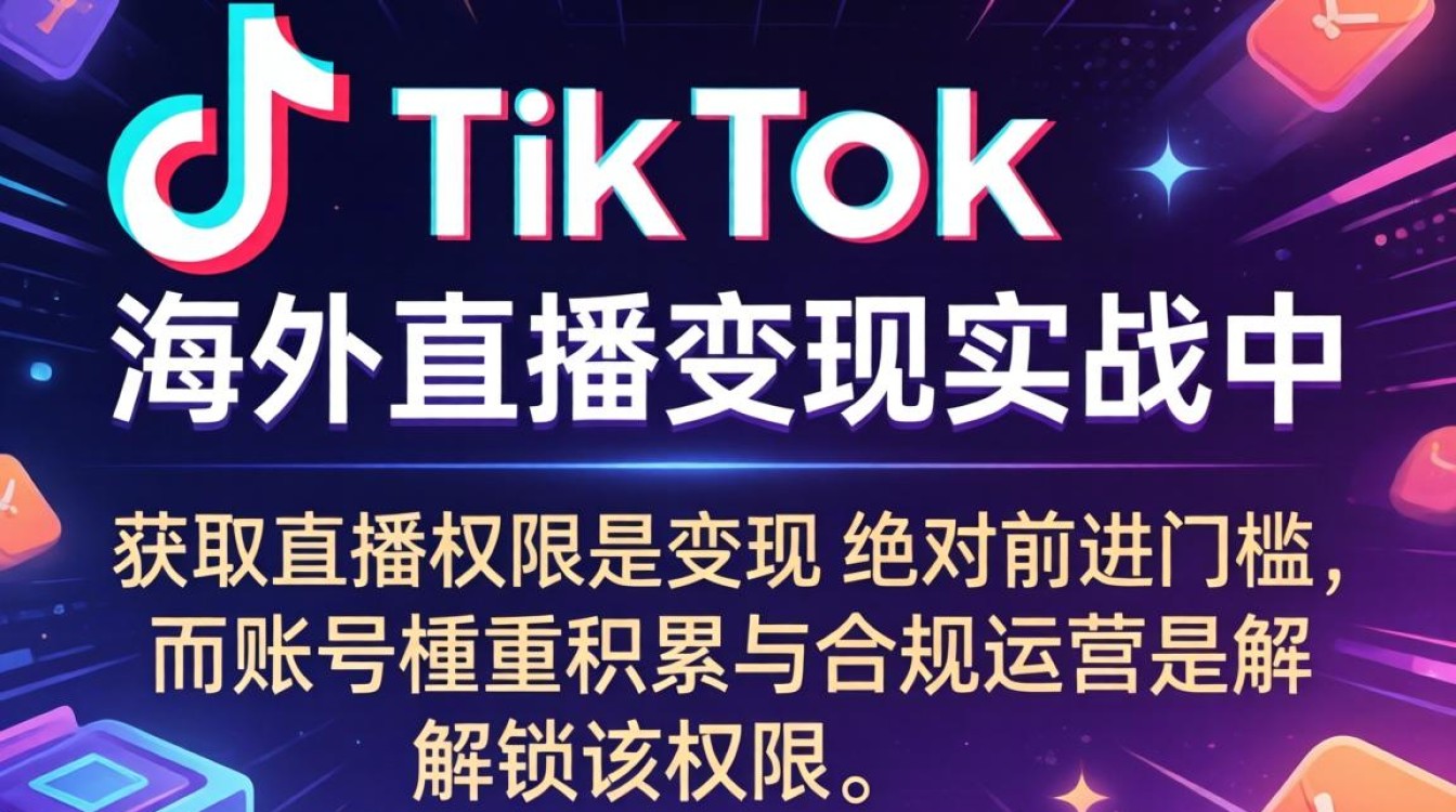 TikTok 直播权限申请流程及海外市场变现技巧