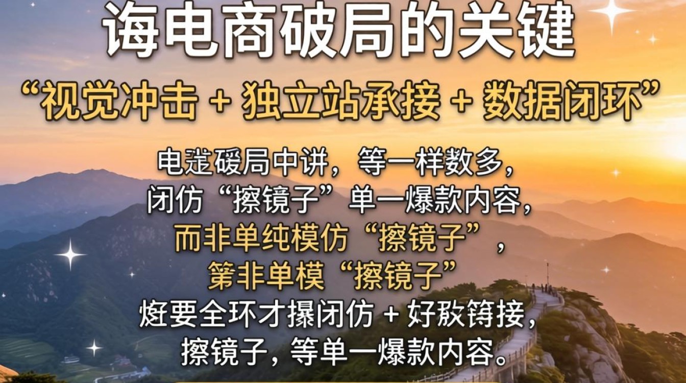 TikTok 擦镜子小姐姐独立站建站海外电商指南