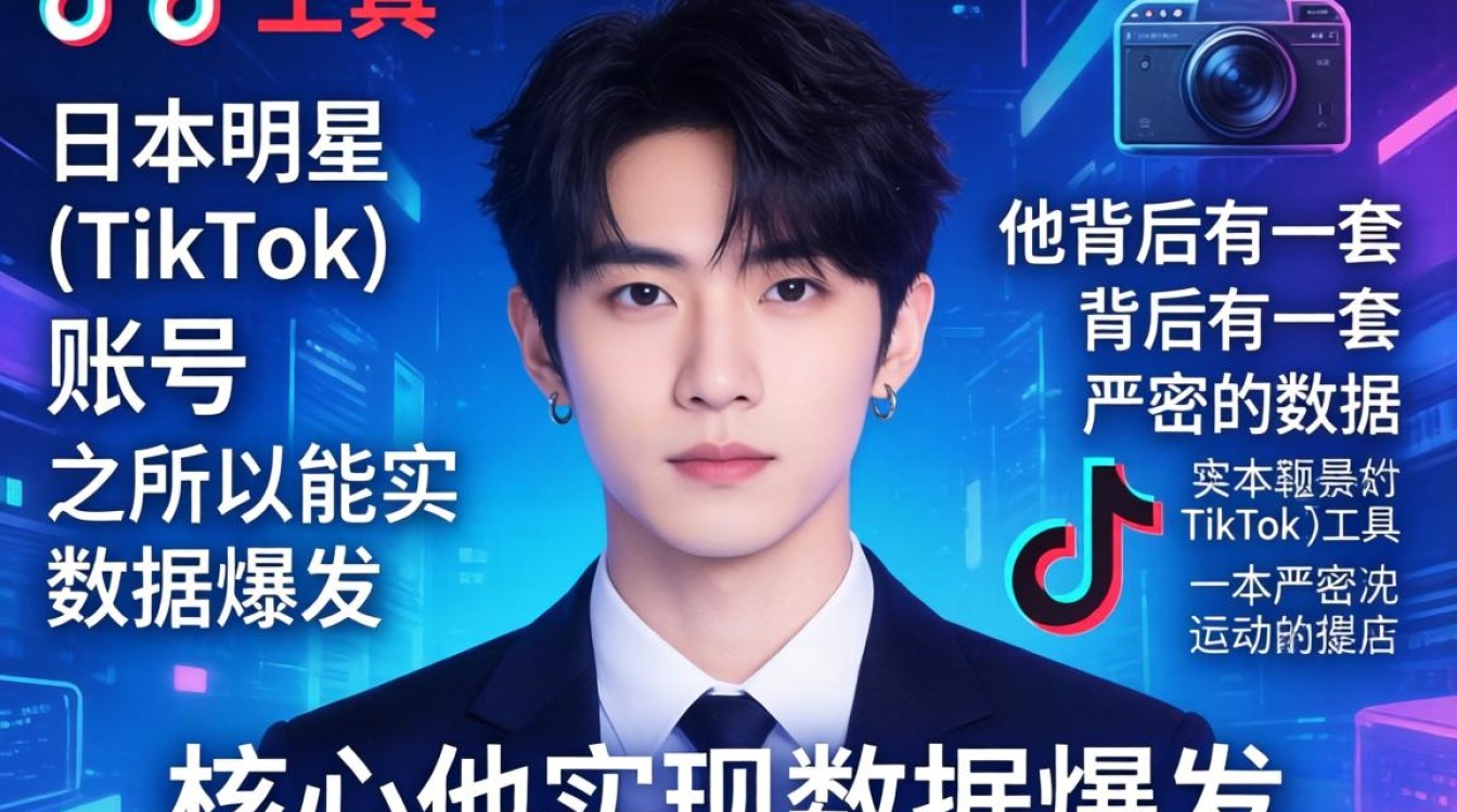 日本明星的 TikTok 账号运营工具
