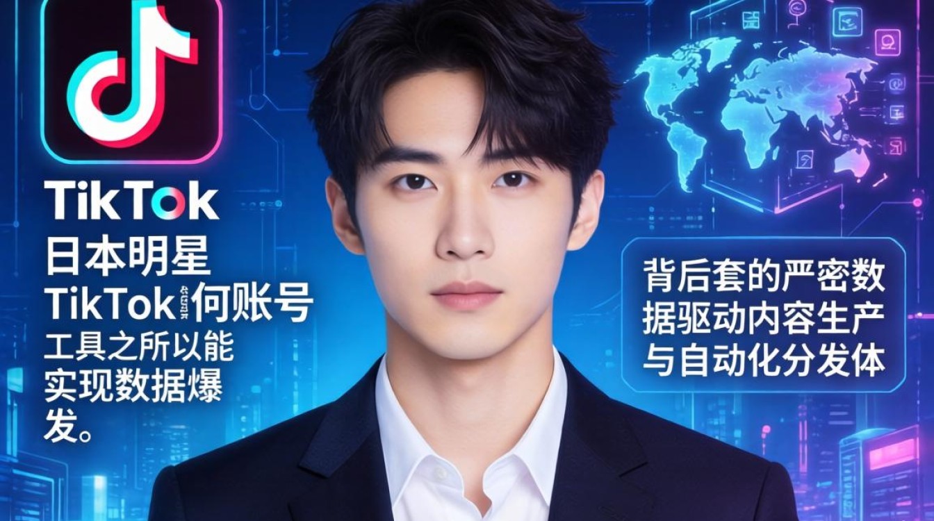 日本明星的 TikTok 账号运营工具