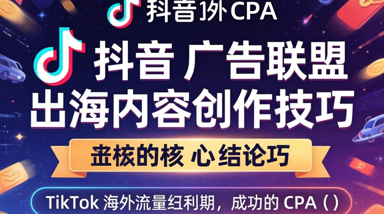TikTok 国外 cpa 广告联盟出海内容创作技巧