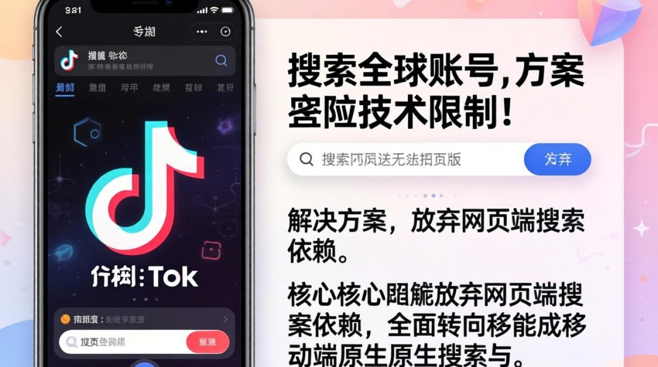 TikTok 网页版不能搜索怎么办