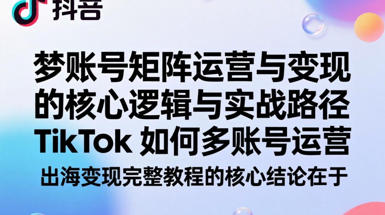 TikTok 多账号操作技巧与出海变现