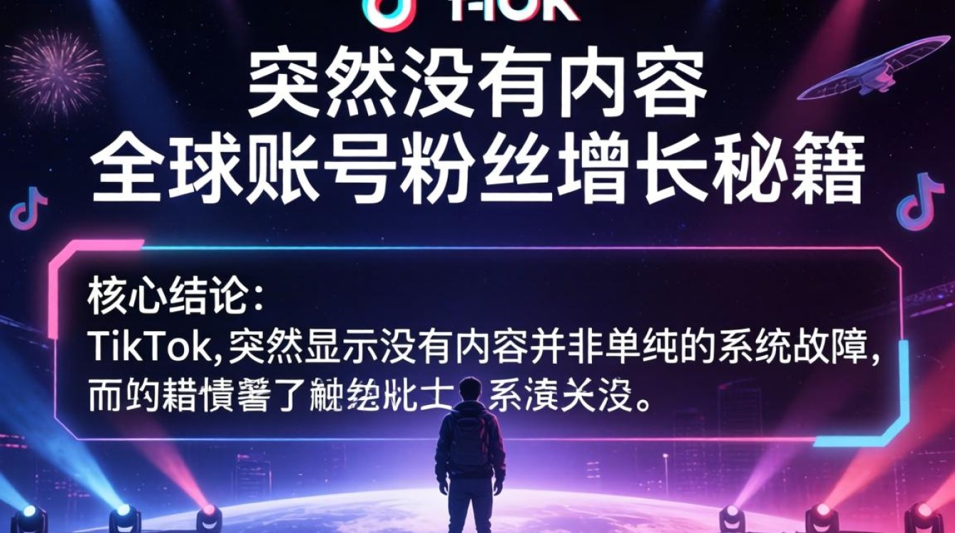 TikTok 突然显示没有内容怎么办
