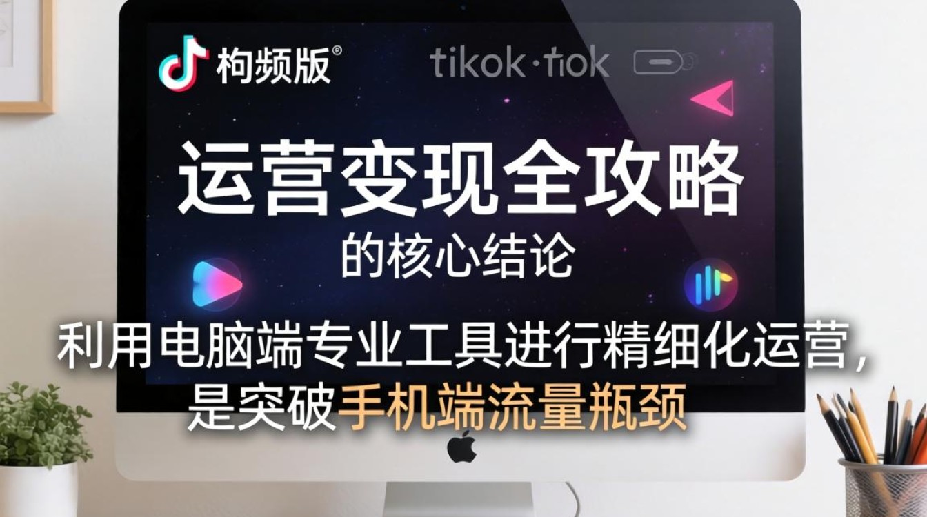 短视频电脑国际版tiktok怎么运营变现