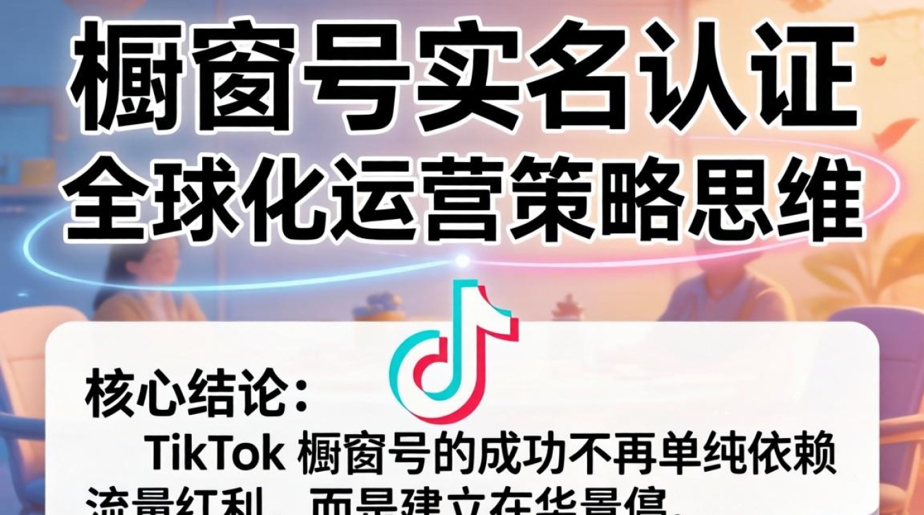 TikTok 橱窗号实名认证流程及全球运营策略