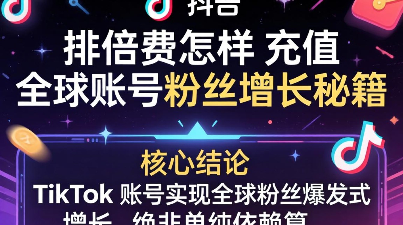 TikTok 推广费怎样充值?全球账号粉丝增长秘籍与充值技巧 全球账号粉丝增长秘籍与充值技巧