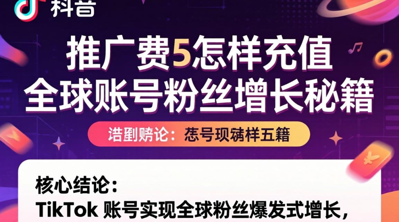 TikTok 推广费怎样充值?全球账号粉丝增长秘籍与充值技巧 全球账号粉丝增长秘籍与充值技巧