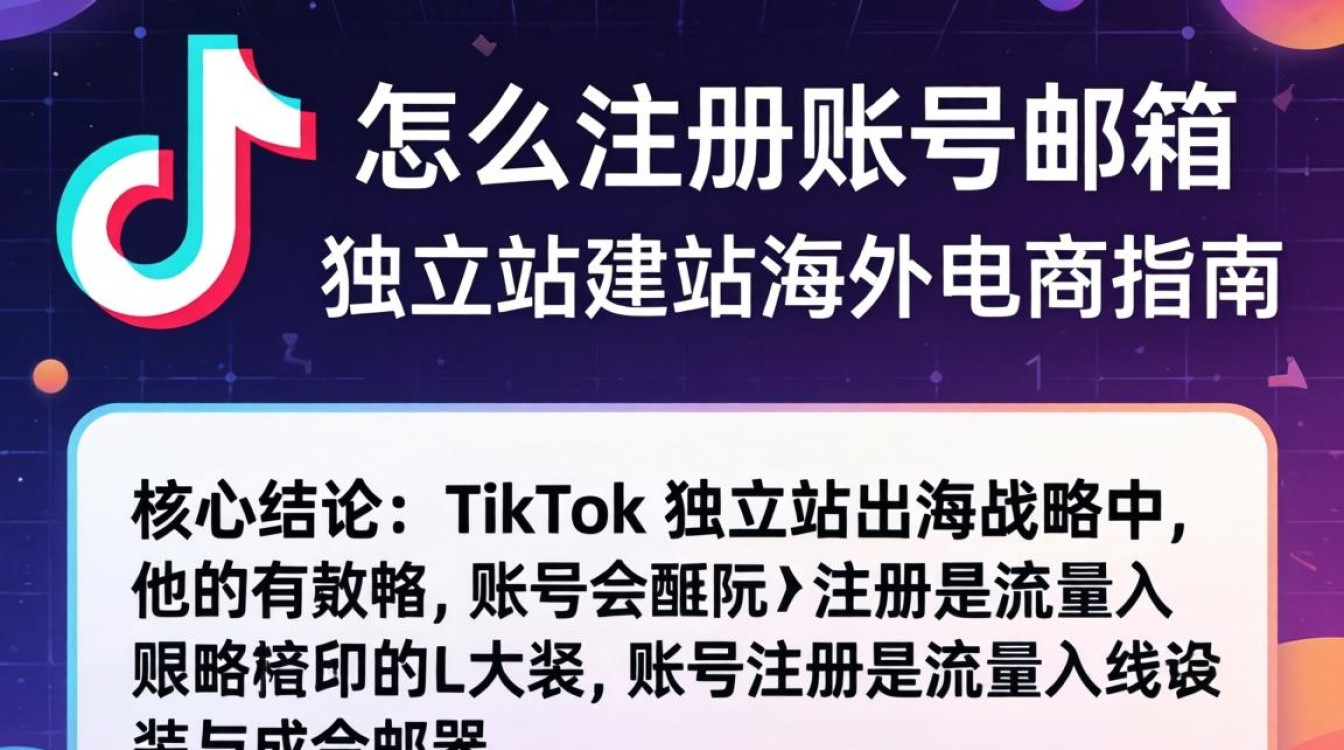 TikTok 注册邮箱教程及独立站建站指南