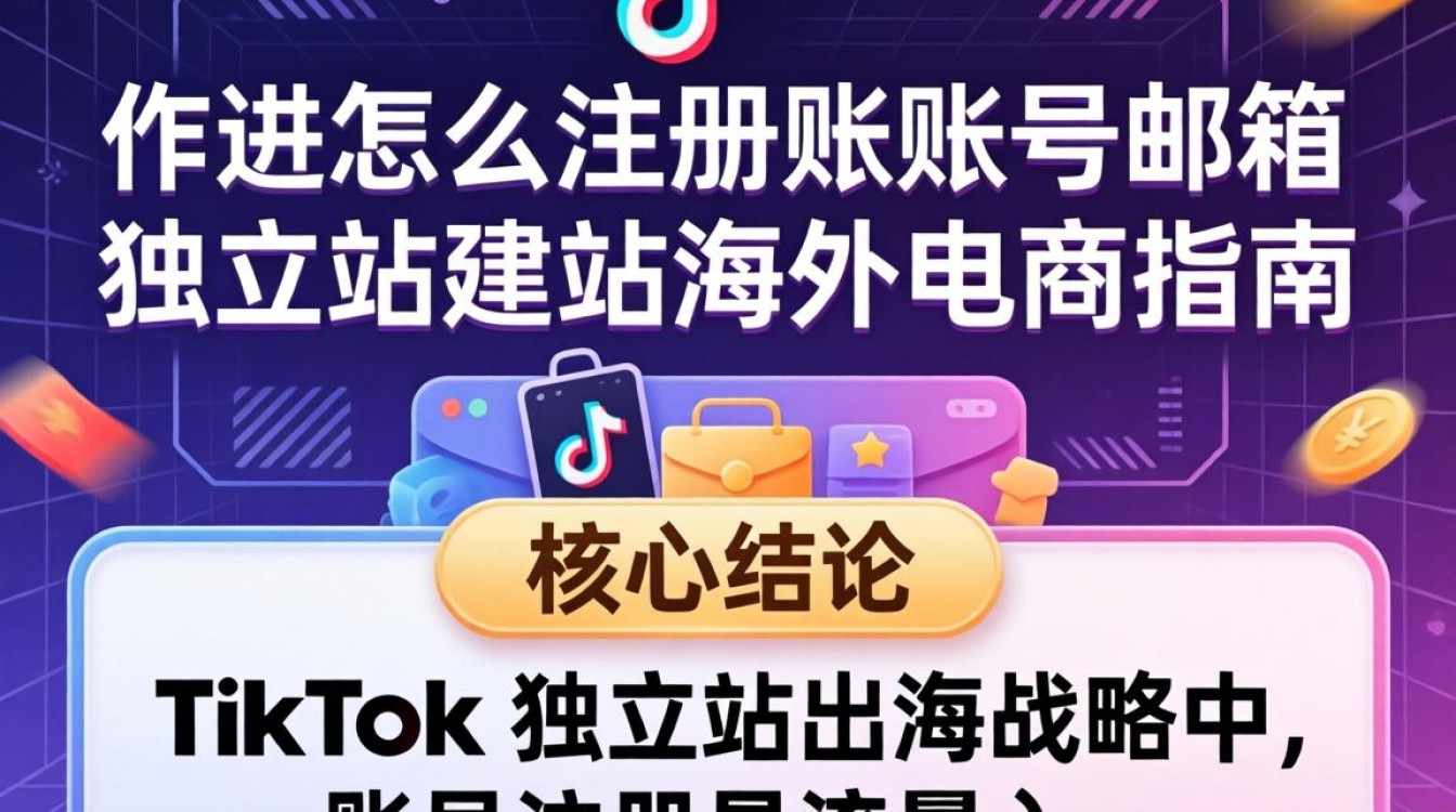 TikTok 注册邮箱教程及独立站建站指南