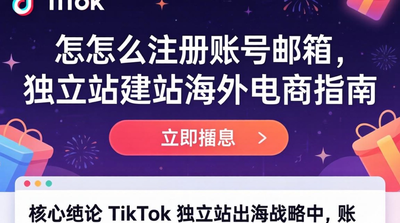 TikTok 注册邮箱教程及独立站建站指南
