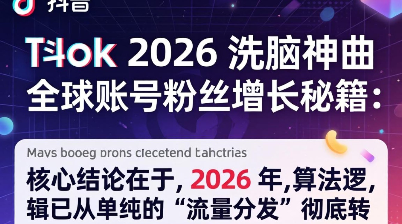 TikTok 2026 洗脑神曲 全球账号粉丝增长秘籍,TikTok 如何快速涨粉,TikTok 涨粉技巧 TikTok 2026 洗脑神曲 全球账号粉丝增长秘籍