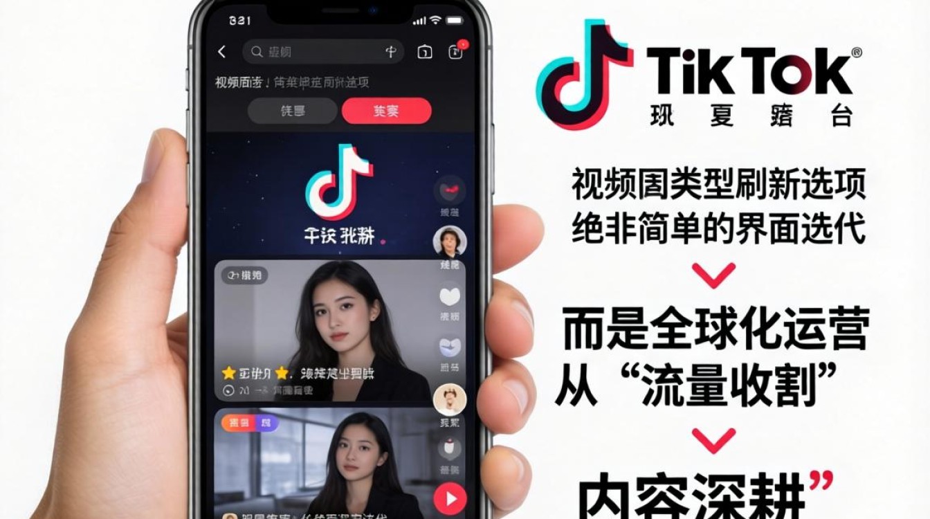 TikTok 刷新视频类型选项怎么操作