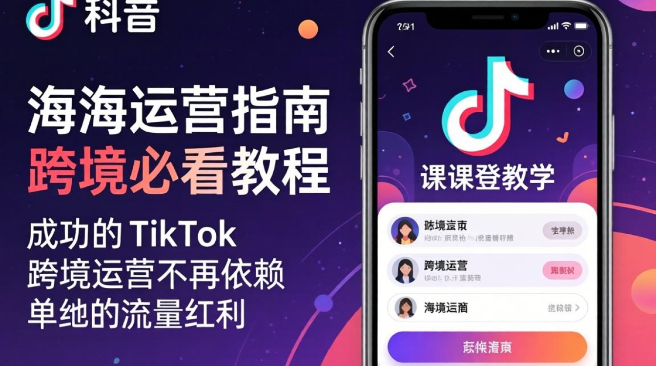 TikTok 课登陆教学出海运营指南跨境必看教程