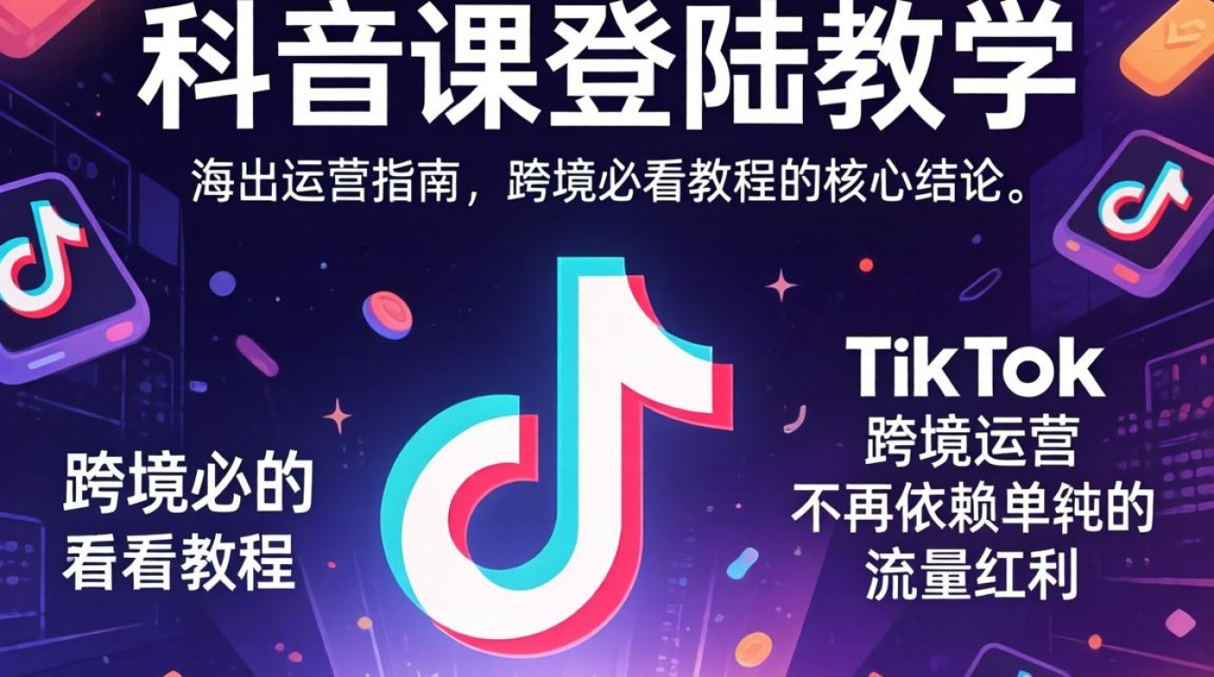 TikTok 课登陆教学出海运营指南跨境必看教程