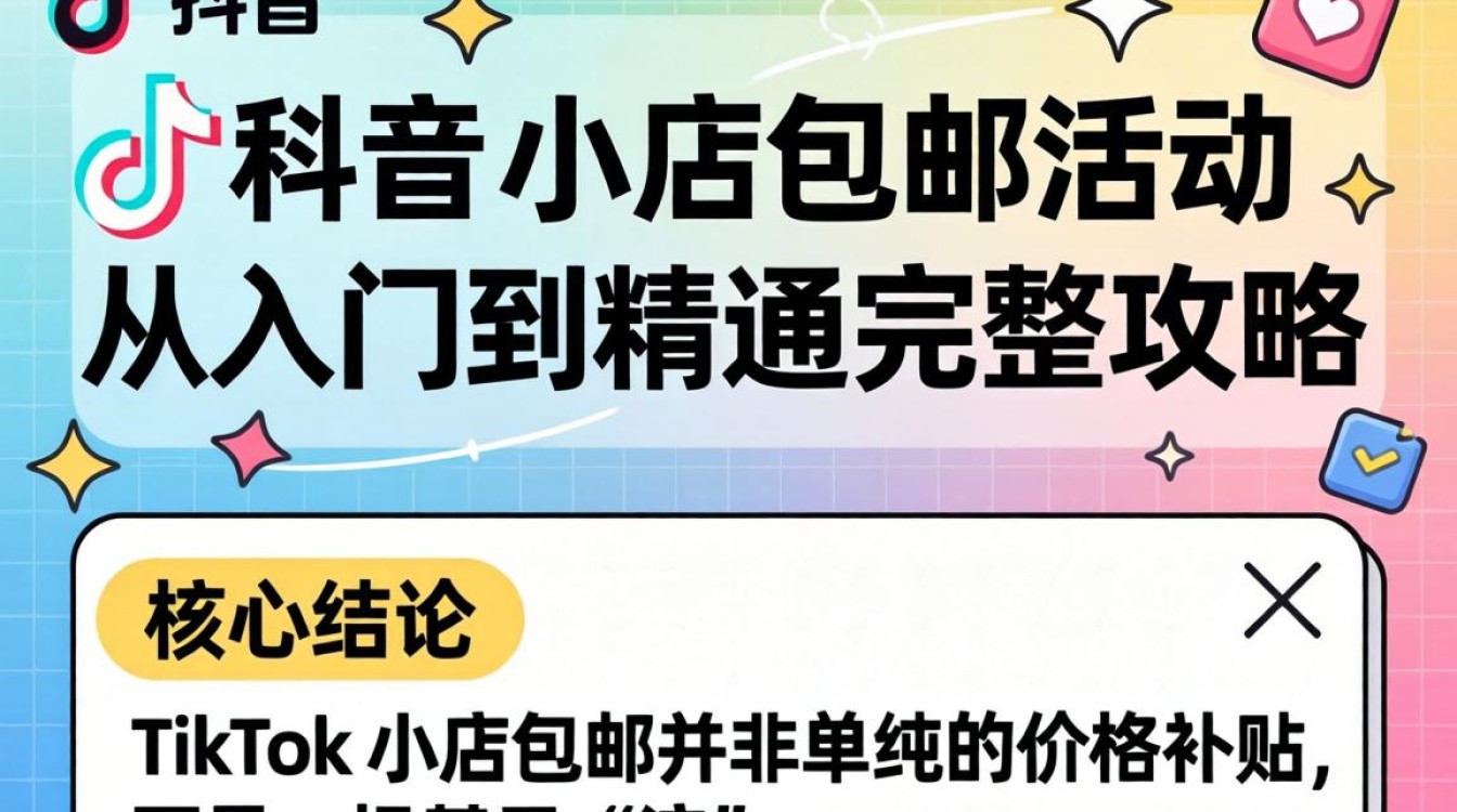 TikTok 小店包邮活动从入门到精通